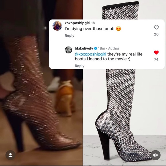 Saint Laurent YSL 68 BOOTS IN MESH W/ STRASS || CRYSTAL Embellished *SIZE 38 - Picture 8 of 16